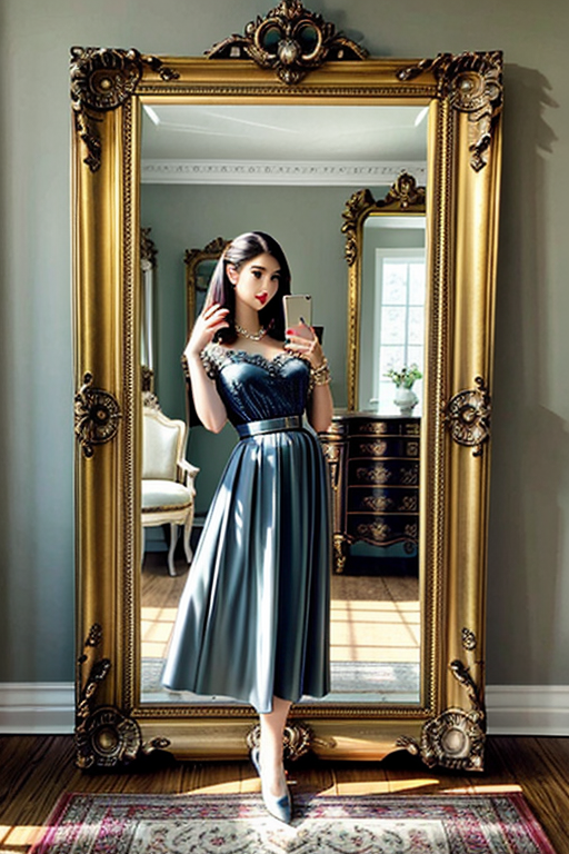 mirror pic girl black blur