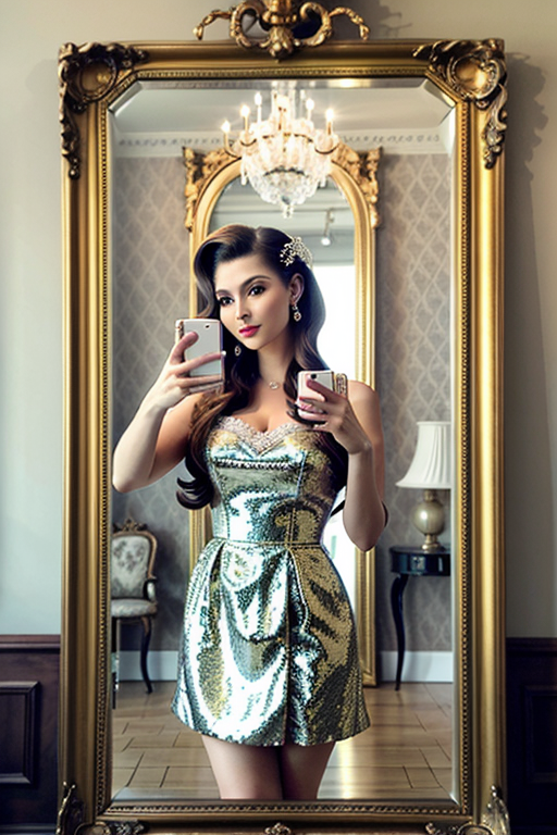 mirror photo poses girl